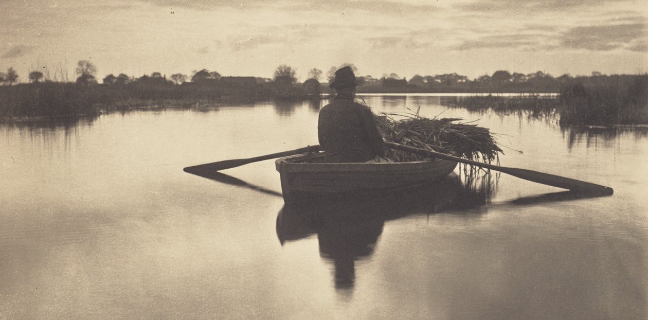 Wiosłowanie do domu ze snopami autorstwa Peter Henry Emerson