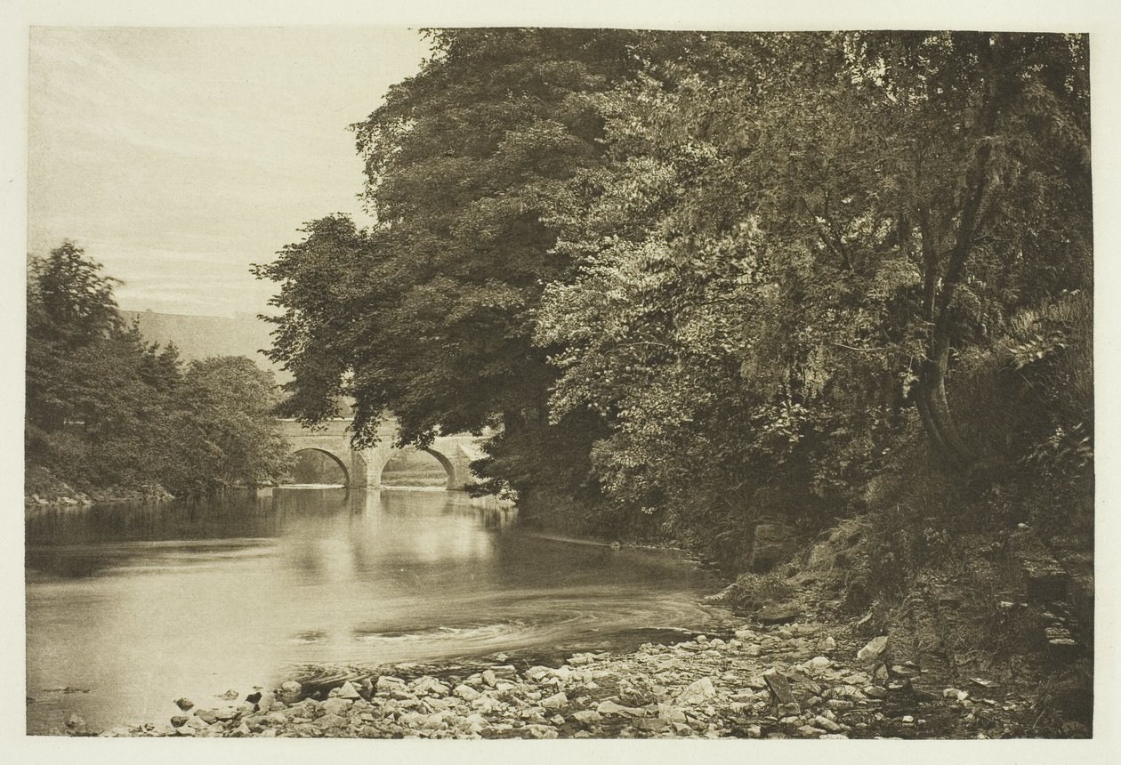 Rowsley Bridge, na rzece Derwent autorstwa Peter Henry Emerson