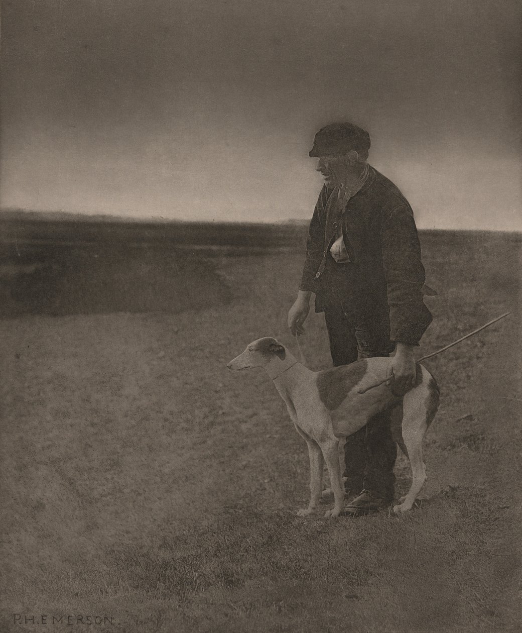 Kłusownik - zając na widoku, 1888 (zdjęcie) autorstwa Peter Henry Emerson