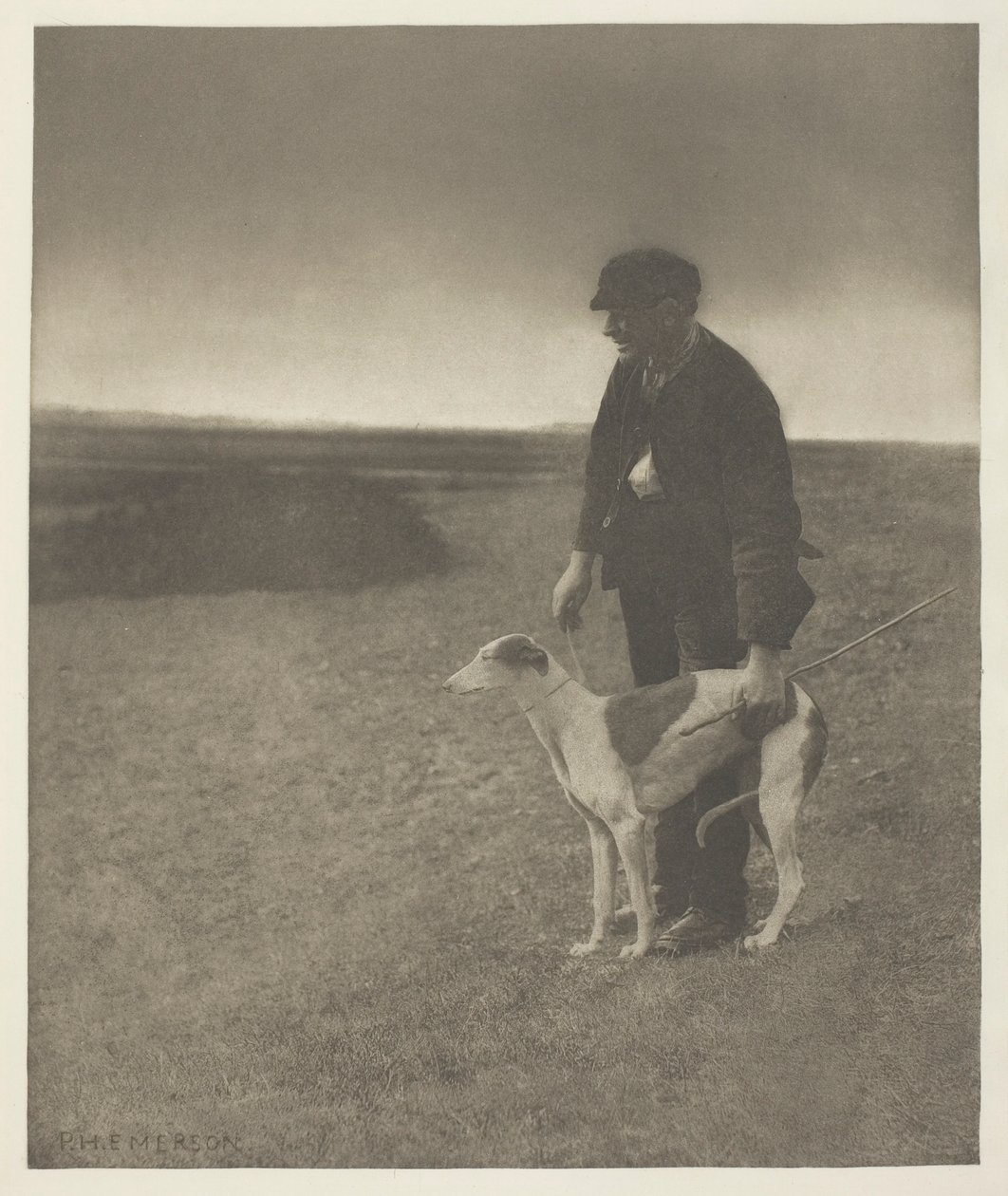 Kłusownik - widok zająca (Suffolk) autorstwa Peter Henry Emerson