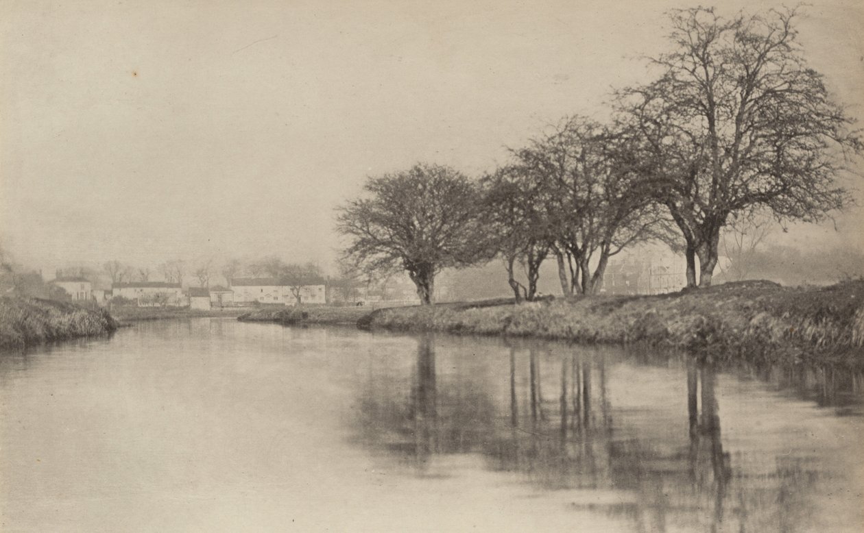 Wioska nad rzeką, 1890-1891, wydrukowano 1893 (zdjęcie) autorstwa Peter Henry Emerson