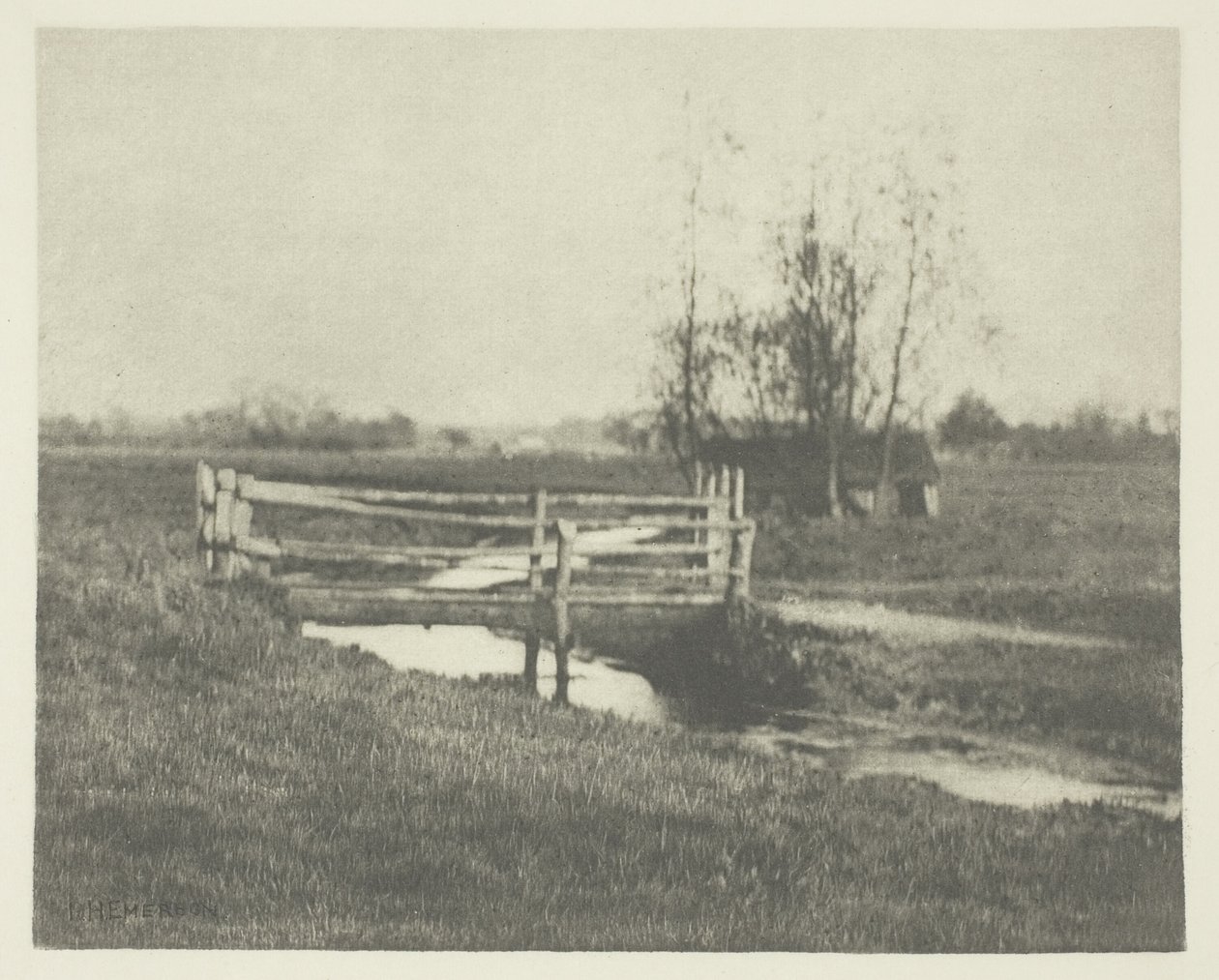 Gdzie wije się grobla (Norfolk) autorstwa Peter Henry Emerson