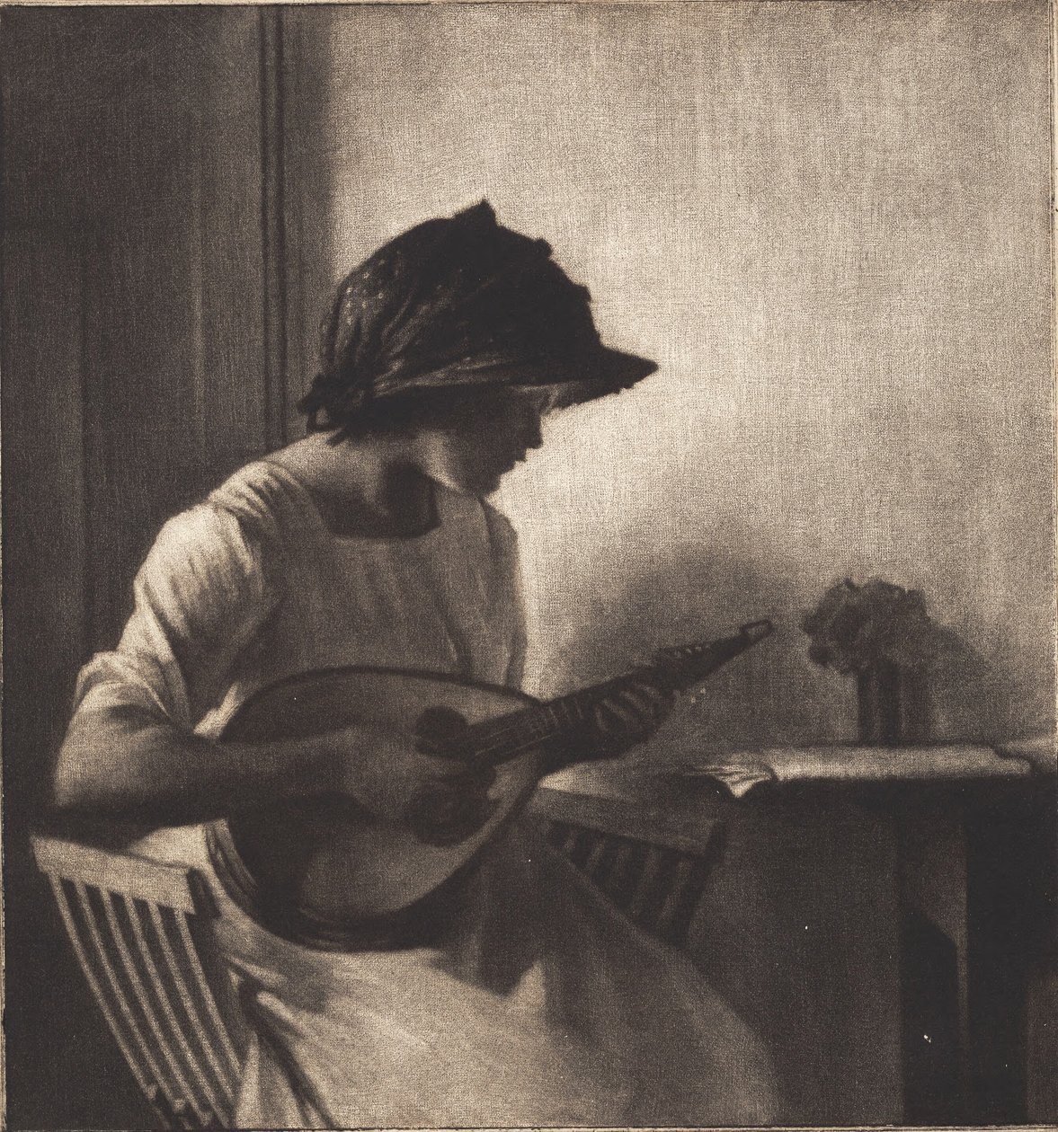 Grający na mandolinie autorstwa Peter Vilhelm Ilsted
