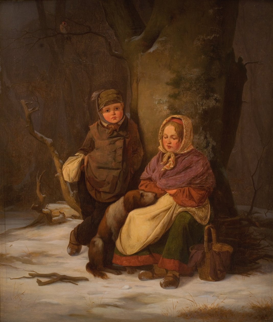 Dwoje biednych dzieci autorstwa Peter Julius Larsen