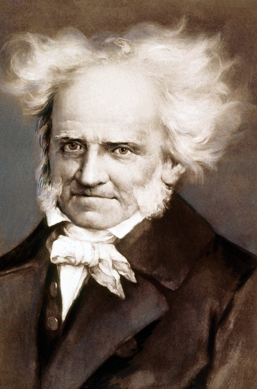 Niemiecki filozof Arthur Schopenhauer (1788-1860) zdjęcie po obrazie Petera Kramera autorstwa Peter Kramer