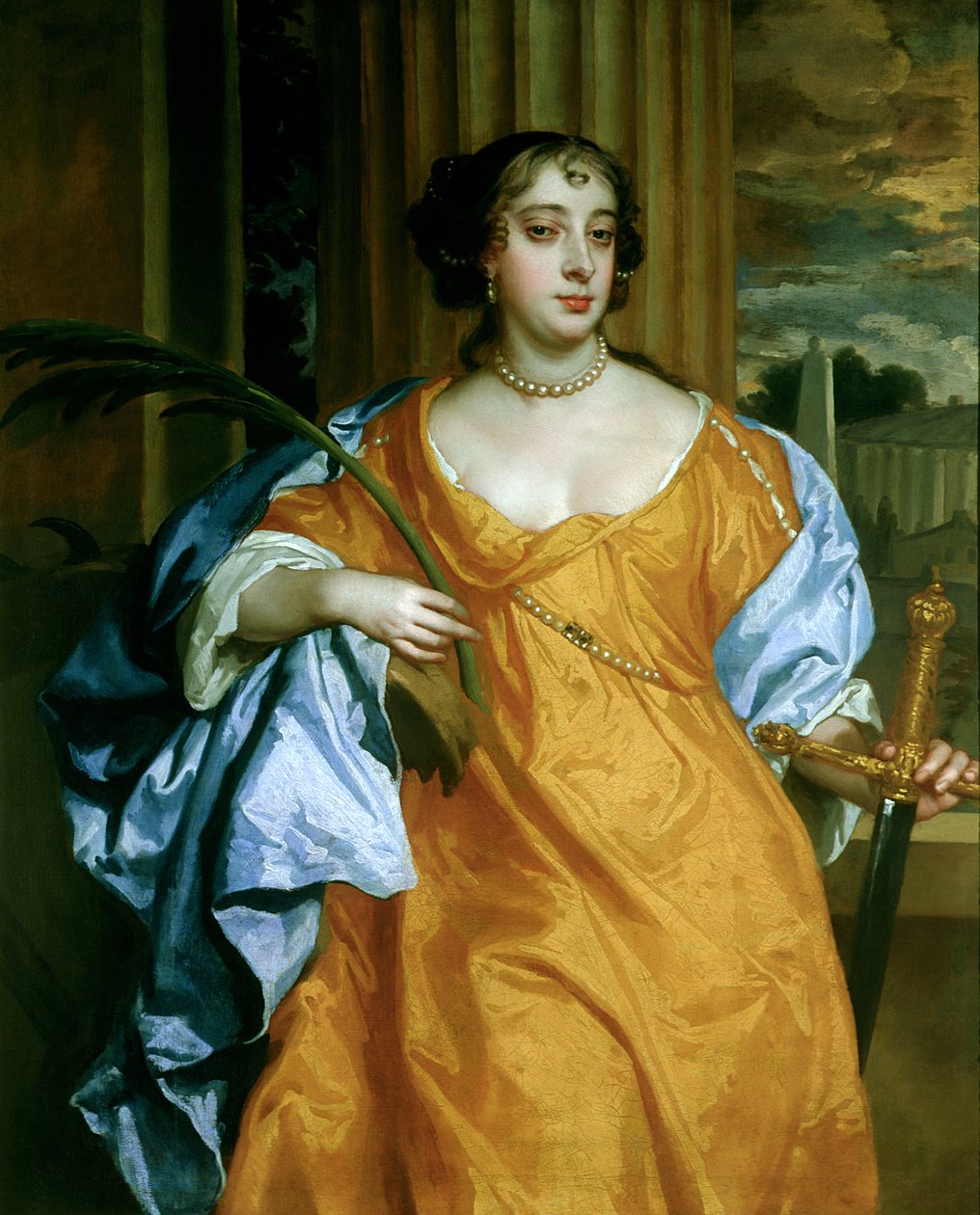 Barbara Villiers, księżna Cleveland jako św. Katarzyna Aleksandryjska, ok. 1665-70 autorstwa Peter Lely