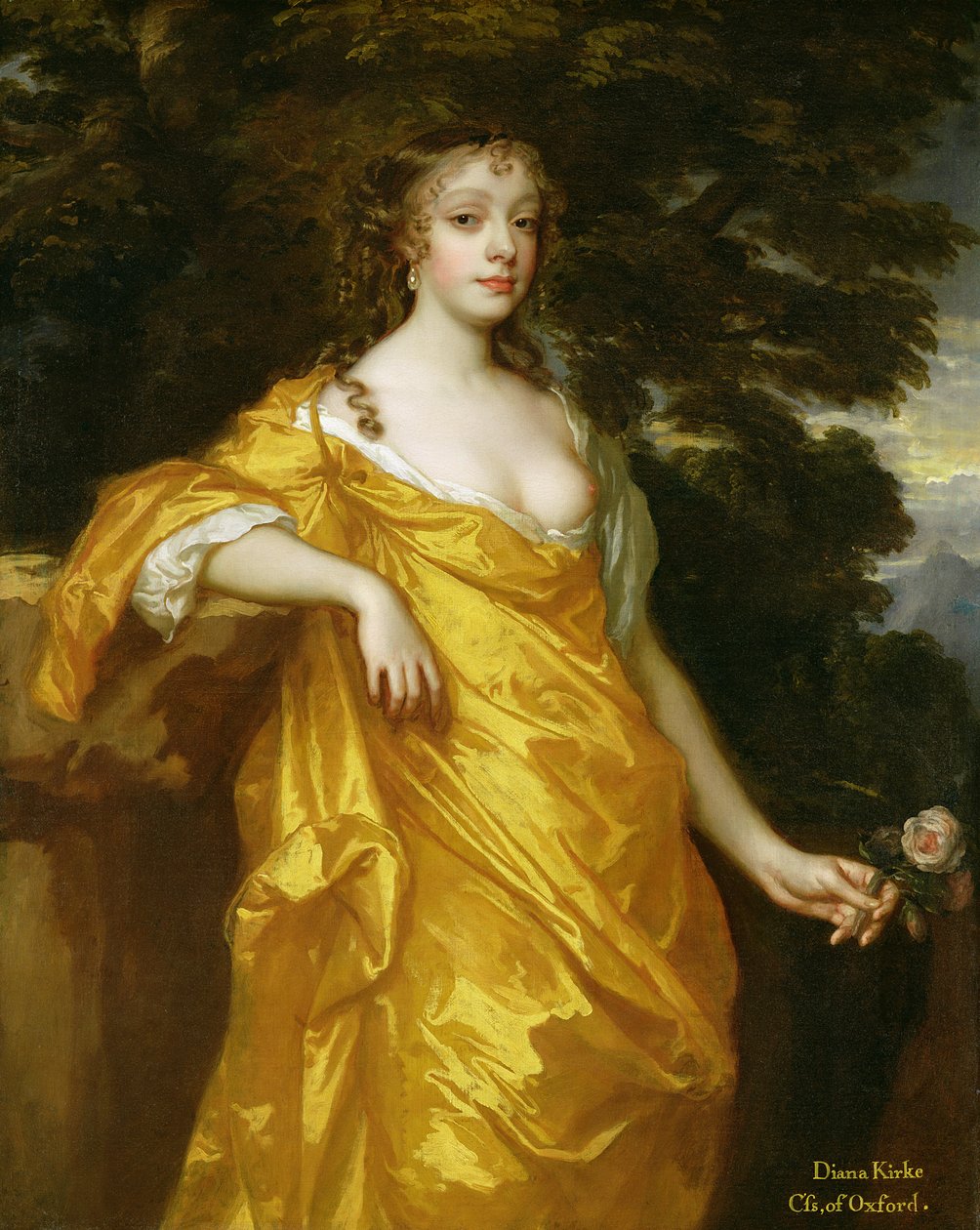 Diana Kirke, późniejsza hrabina Oksfordu, ok. 1665-70 (olej na płótnie) autorstwa Peter Lely