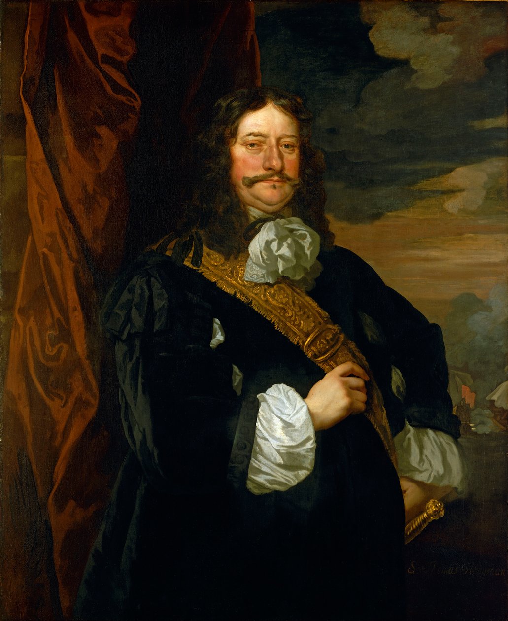 Flagmen z Lowestoft: wiceadmirał Sir Thomas Teddeman (1620-1668) autorstwa Peter Lely