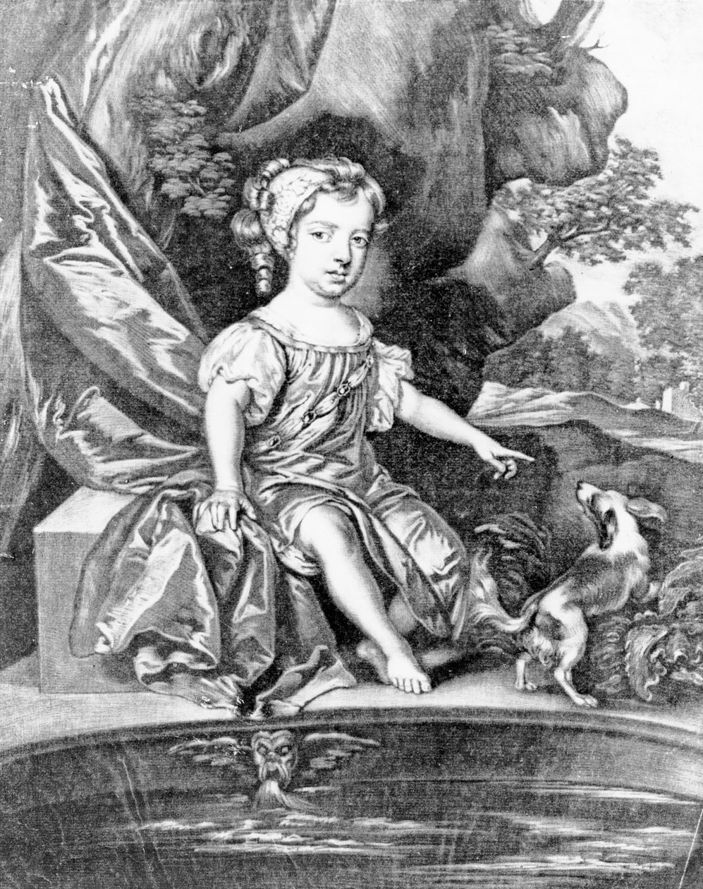 Her Grace The Duchess of Somerset, wyd. Alex Browne, ok. 1680 (mezzotinta) autorstwa Peter Lely
