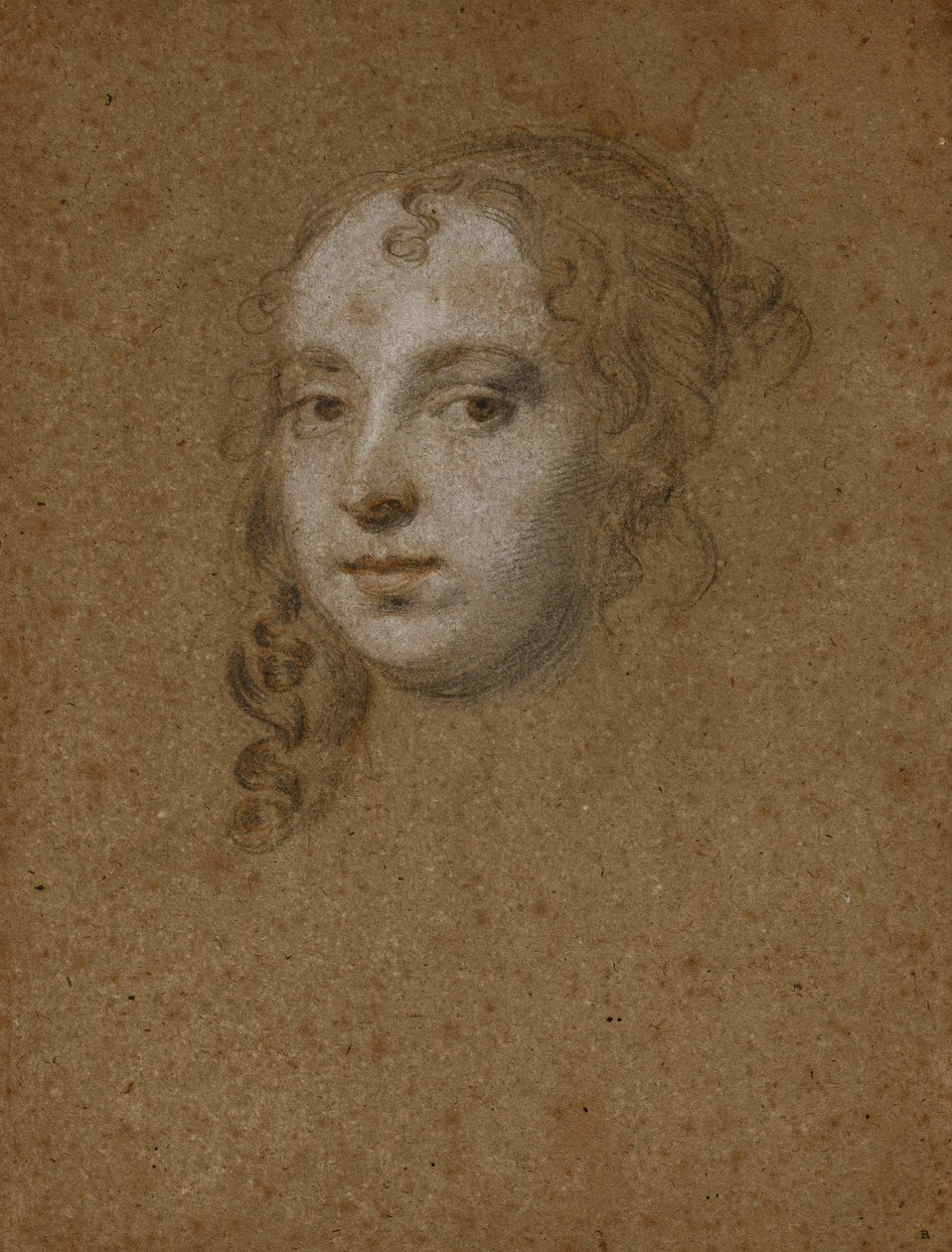 Portret Głowy Damy, autorstwa Peter Lely