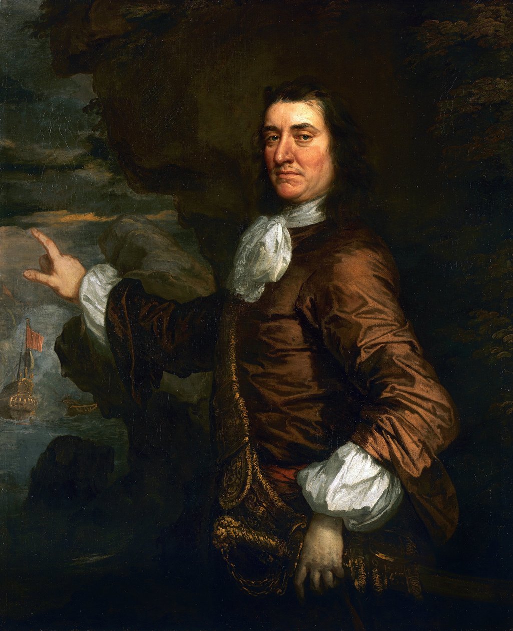 Portret admirała Sir Thomasa Allina autorstwa Peter Lely