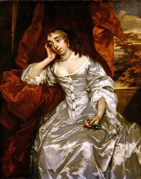 Portret Elżbiety Capel hrabiny Carnarvon, ok. 1662 (olej na płótnie) autorstwa Peter Lely