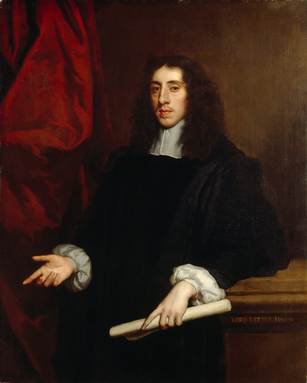 „Portret Heneage Finch, 1. hrabia Nottingham, Lord Keeper”, XVII wiek autorstwa Peter Lely