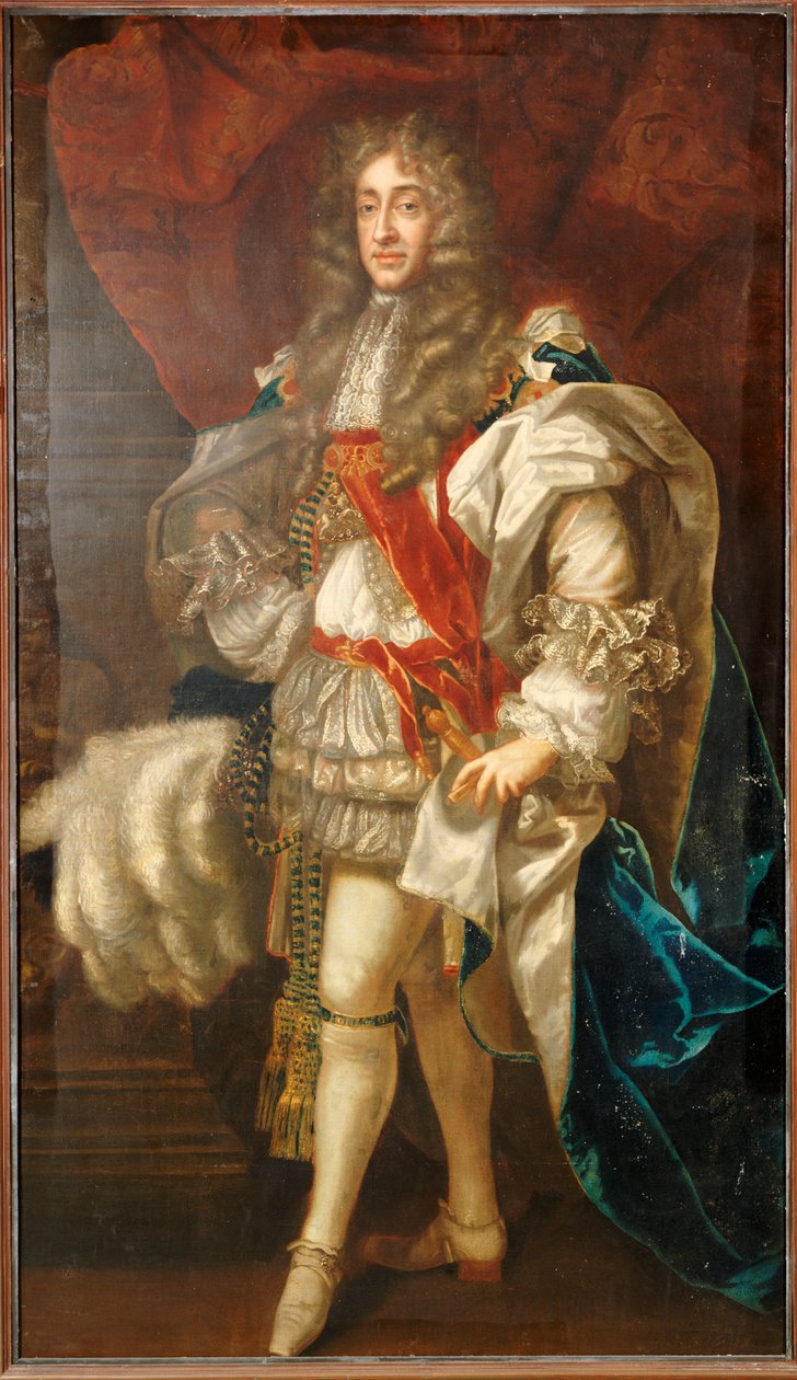 Portret króla Jakuba II, pełnej długości, w szatach do pończoch autorstwa Peter Lely
