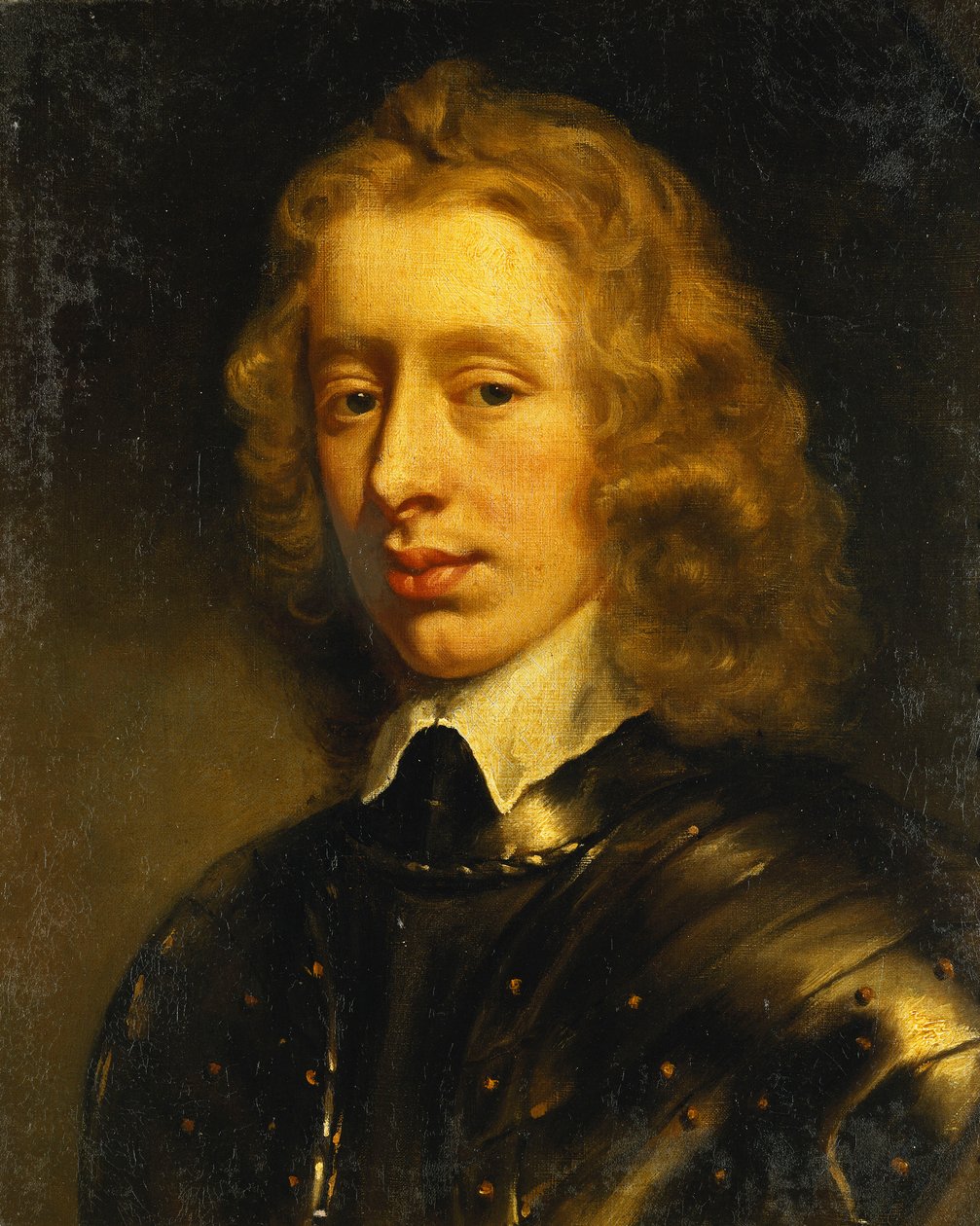 Portret młodego dżentelmena, uważanego za księcia Richmond, długość biustu w zbroi, ok. 1650 autorstwa Peter Lely