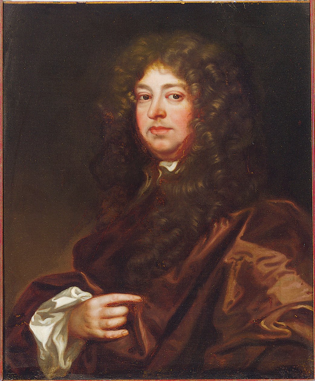 Portret dżentelmena w brązowej szacie autorstwa Peter Lely