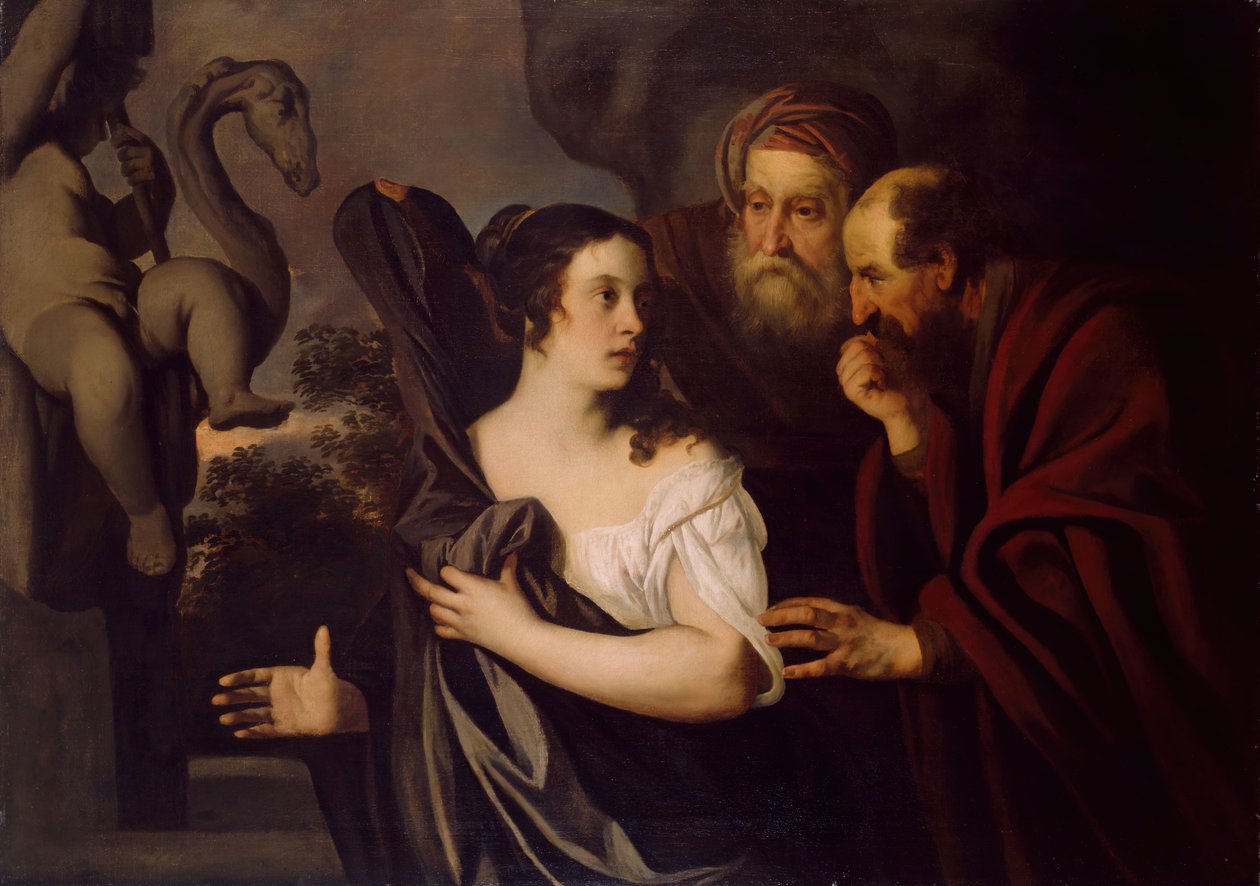 Zuzanna i starsi, XVII wiek. autorstwa Peter Lely