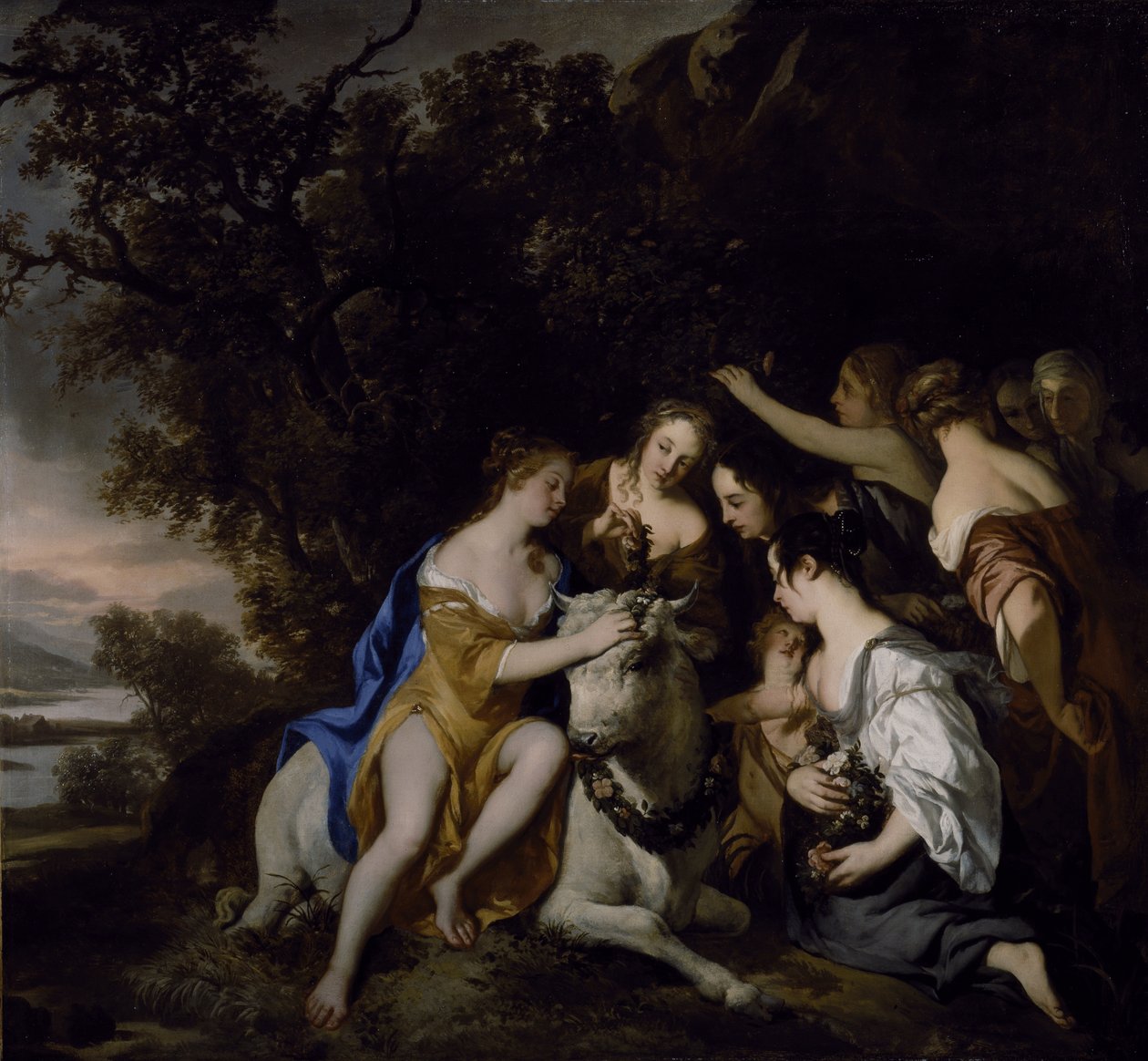 Gwałt Europy (olej na płótnie) autorstwa Peter Lely