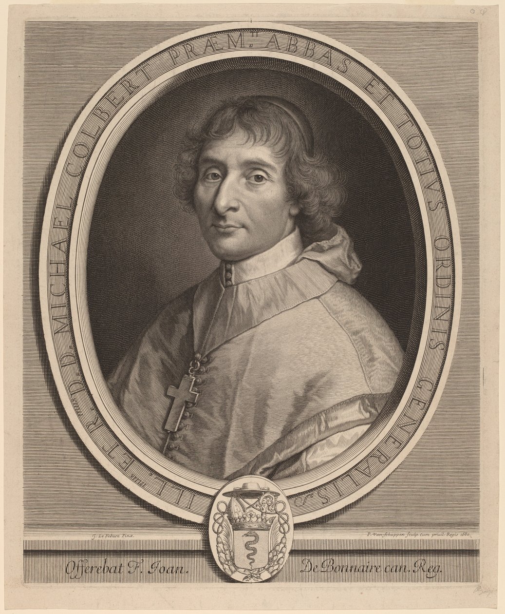 Michela Colberta autorstwa Peter Ludwig van Schuppen after Claude Lefebvre
