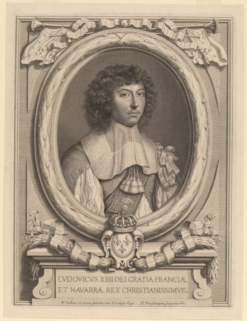 Ludwik XIV autorstwa Peter Ludwig van Schuppen after Wallerant Vaillant
