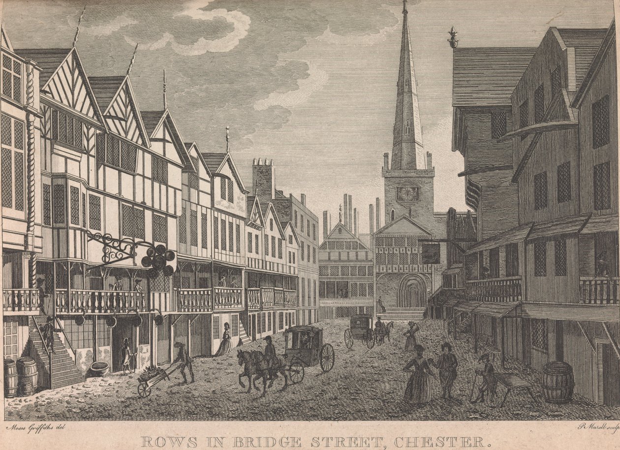 Rzędy na Bridge Street, Chester; strona 64 (tom pierwszy) autorstwa Peter Mazell