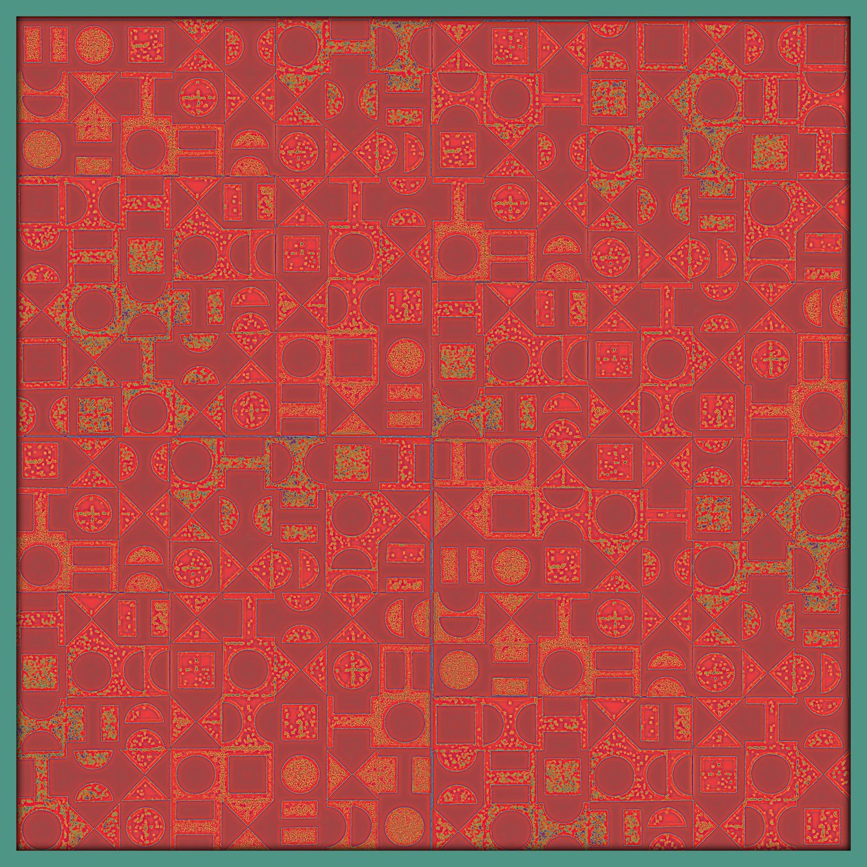 BLOK CHOKER, 2017, MALARSTWO CYFROWE autorstwa Peter McClure