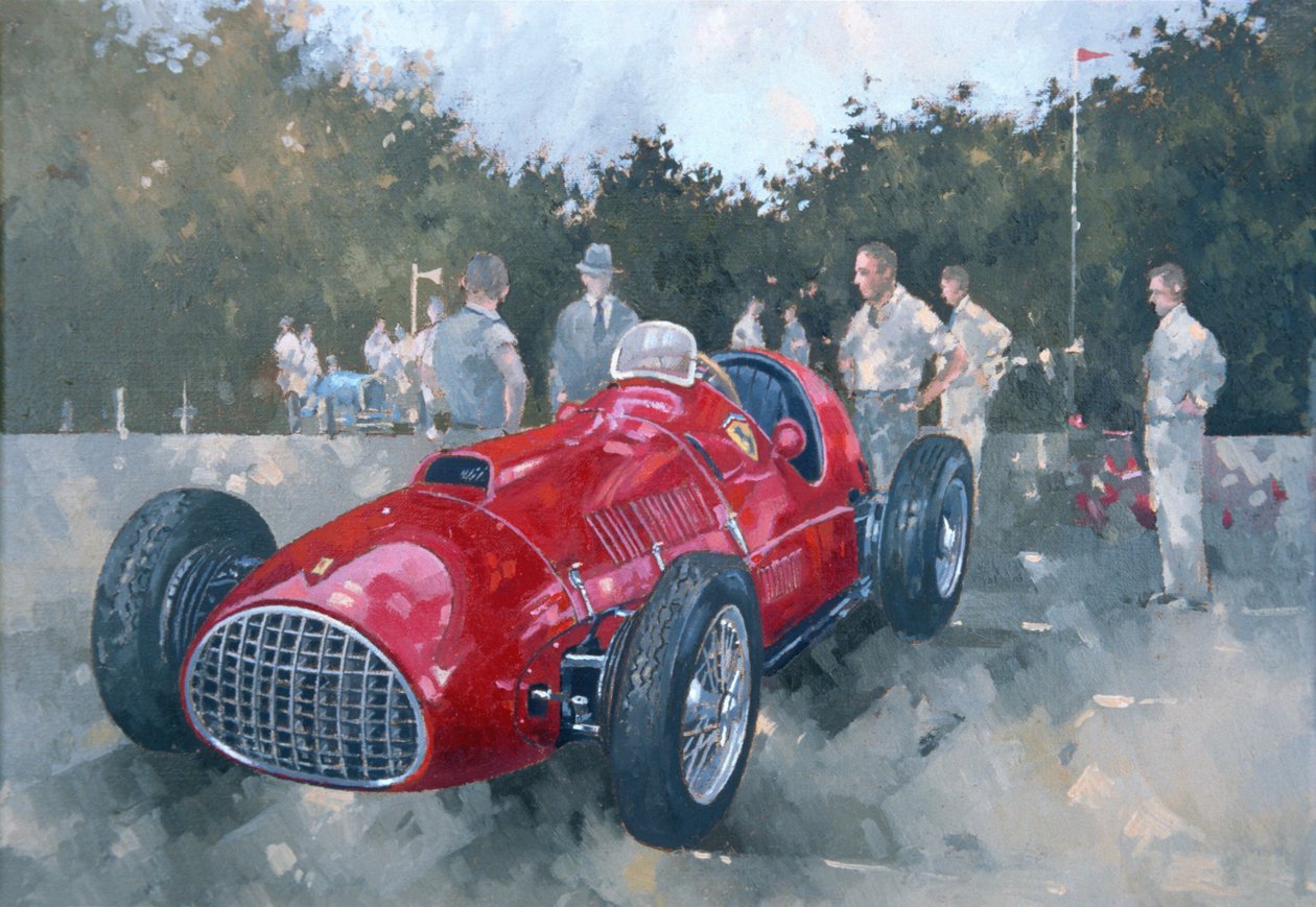 1951 Ferrari (olej na płótnie) autorstwa Peter Miller