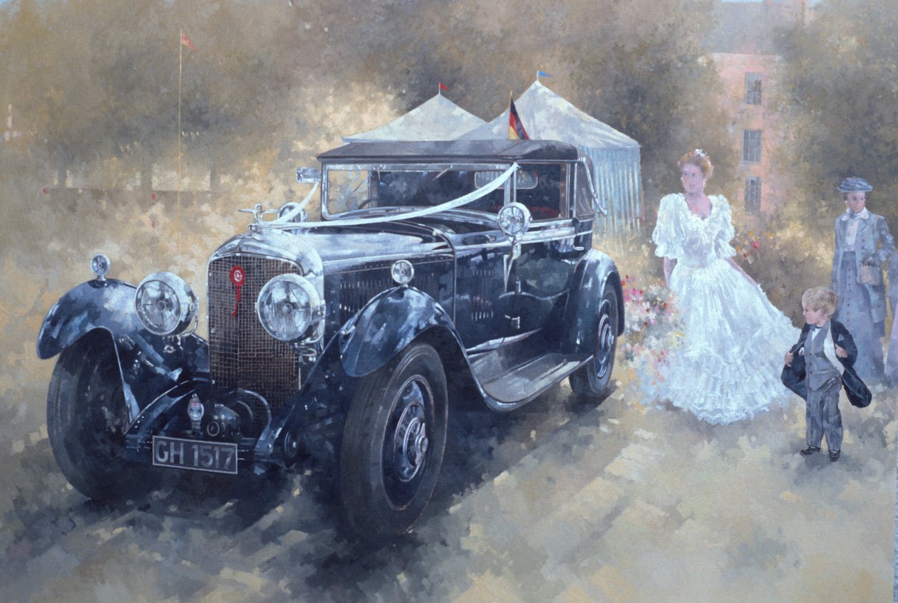 Bentley i Panna Młoda (olej na płótnie) autorstwa Peter Miller