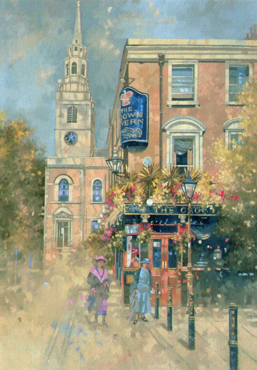 Crown Tavern, Clerkenwell, 2000 (olej na płótnie) autorstwa Peter Miller