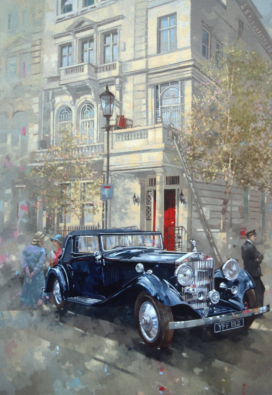 Phantom II w Queens Gate Mews (olej na płótnie) autorstwa Peter Miller