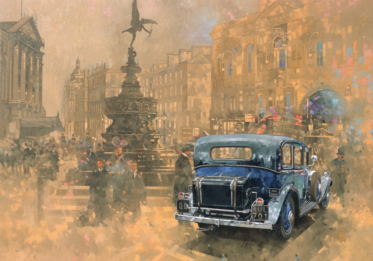 Upiór na Piccadilly (olej na płótnie) autorstwa Peter Miller