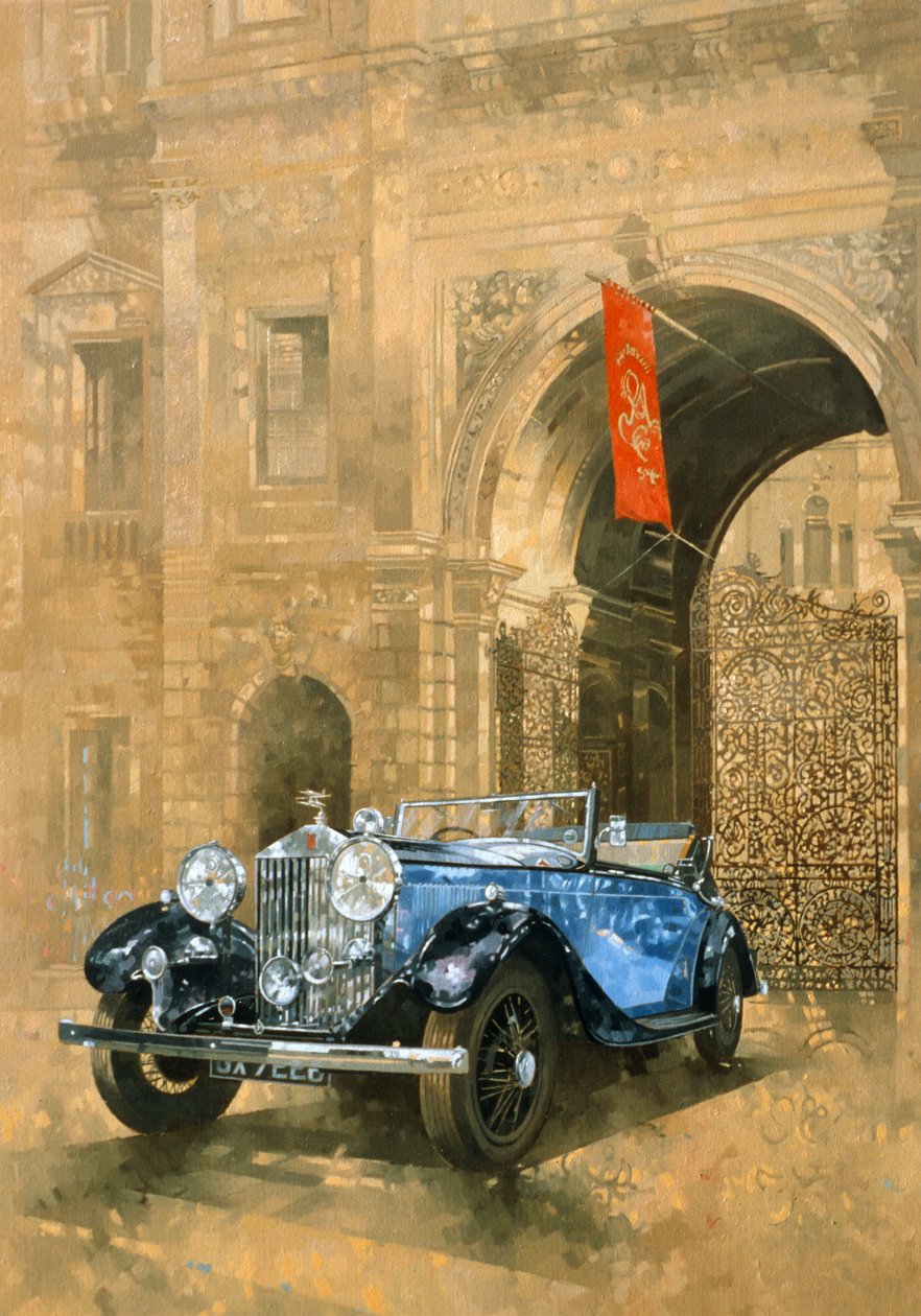 Rolls Royce w Royal Academy (olej na płótnie) autorstwa Peter Miller