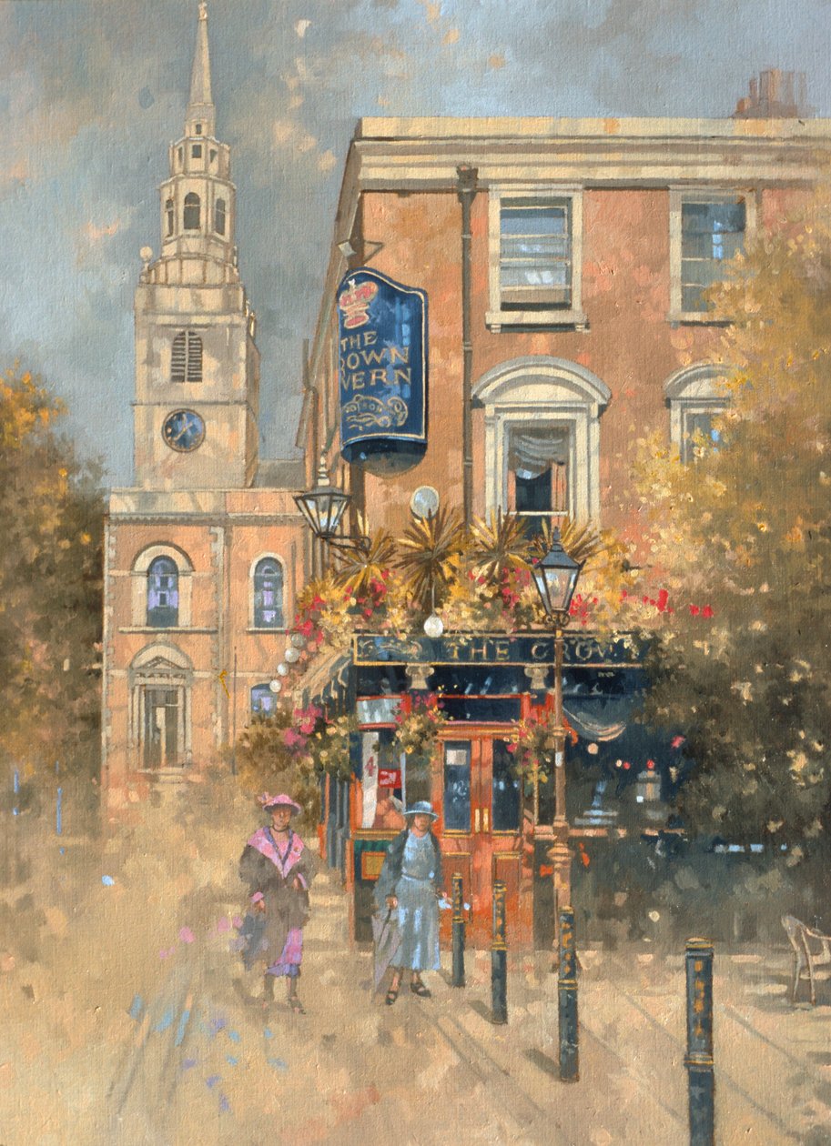 The Crown Tavern - Clerkenwell (olej na płótnie) autorstwa Peter Miller