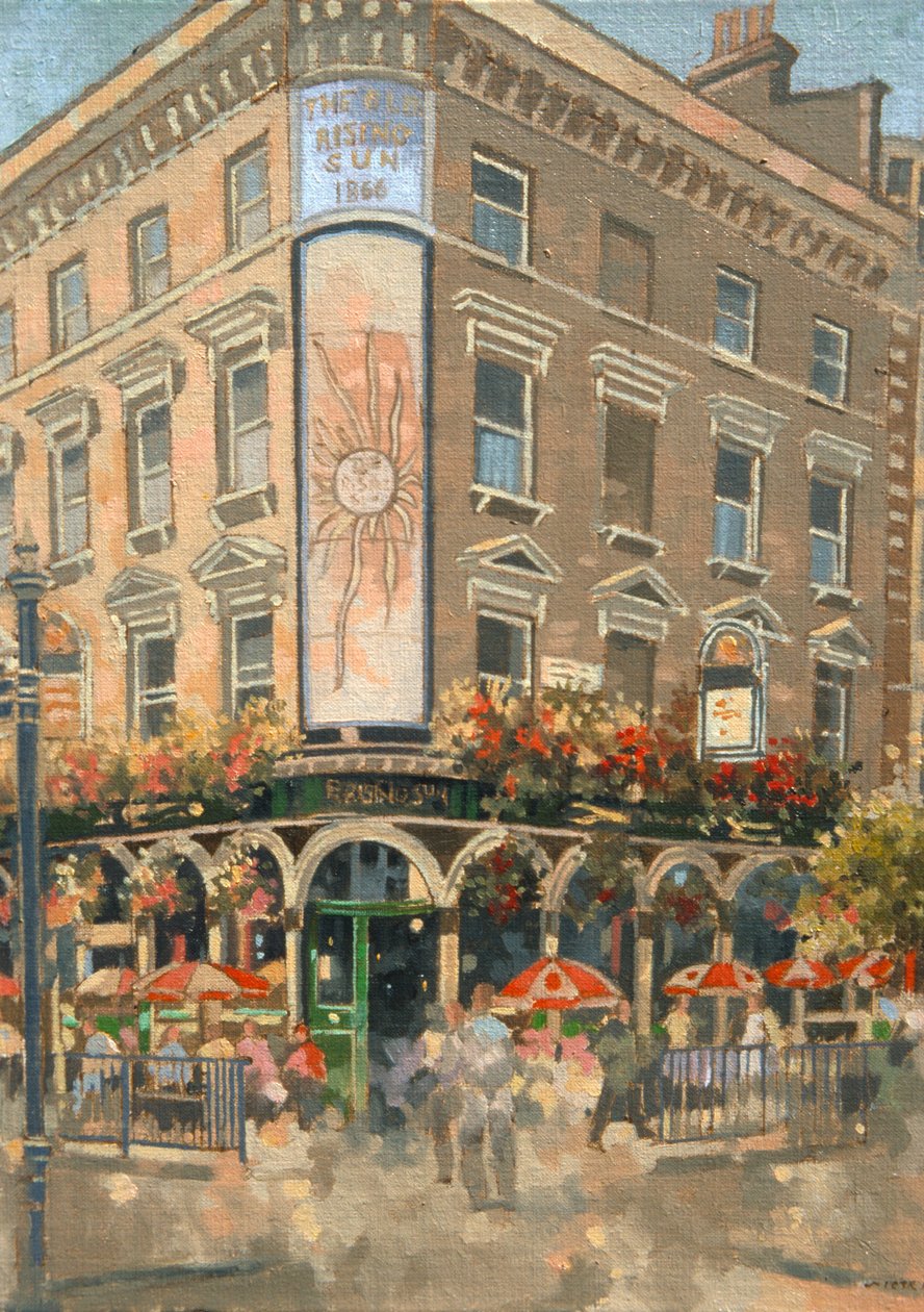 Wschodzące słońce, Marylebone (olej na płótnie) autorstwa Peter Miller