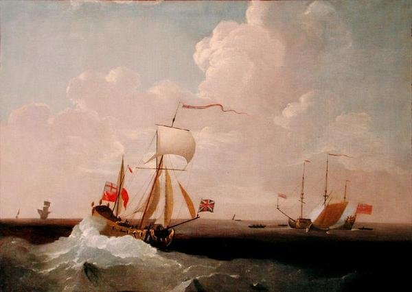 Royal Yacht (olej na płótnie) autorstwa Peter Monamy
