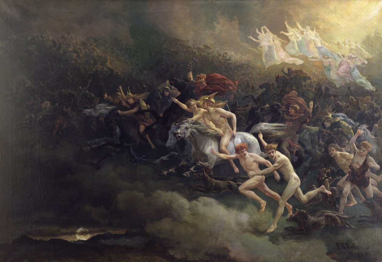 Martwe dusze autorstwa Peter Nicolai Arbo