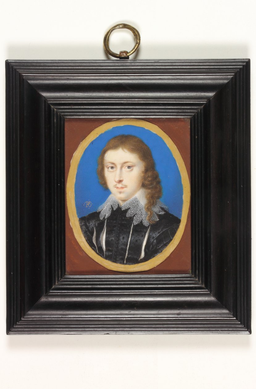 Edmund Waller (akwarela na welinie) autorstwa Peter Oliver