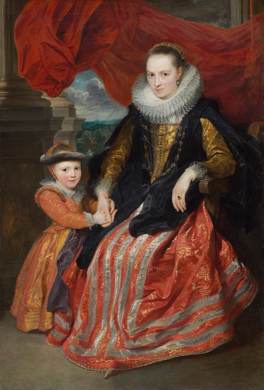 Susanna Fourment i jej córka autorstwa Peter P. & Dyck Anthony Van (1599-1641) Rubens