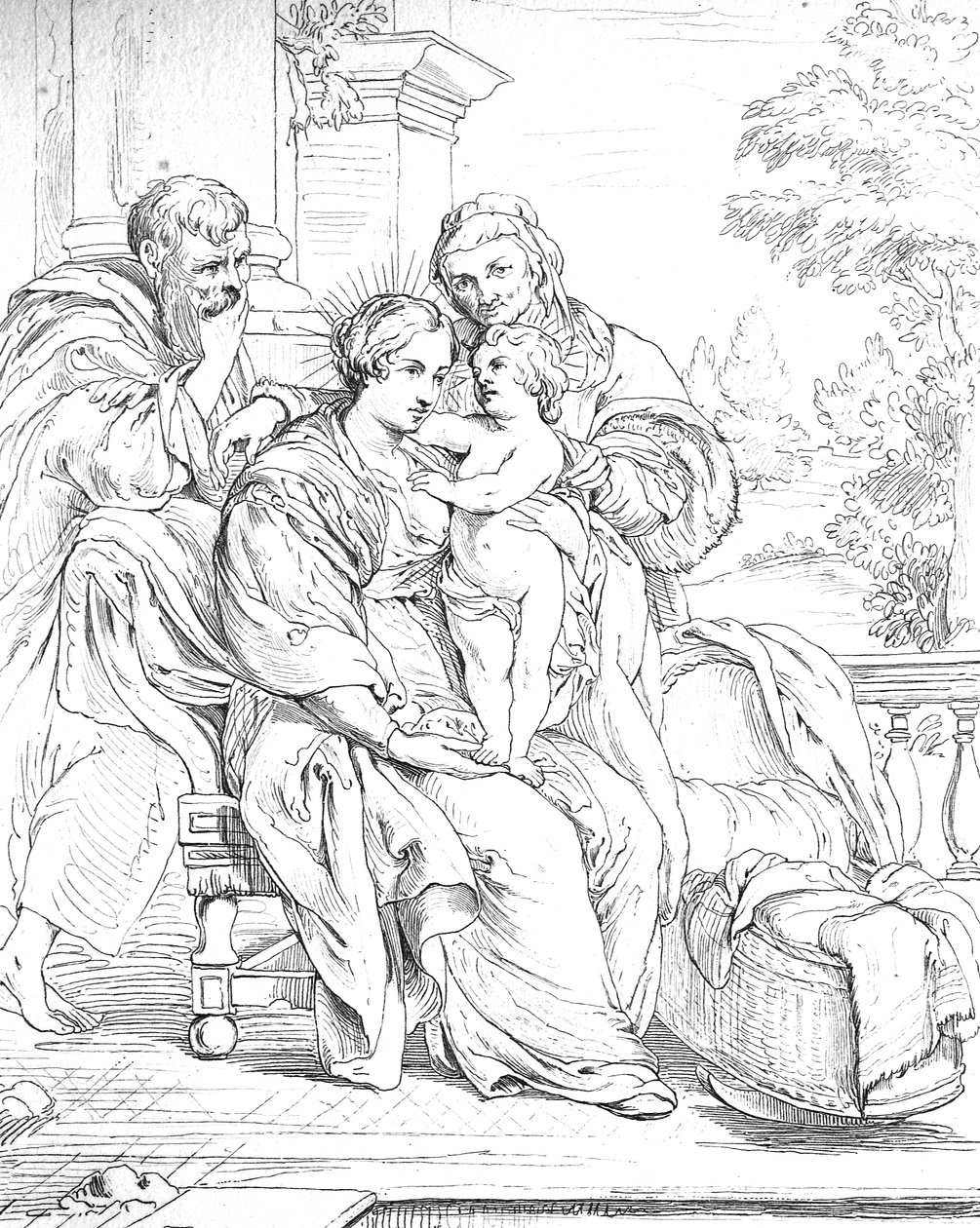 święta rodzina autorstwa Peter Paul (after) Rubens