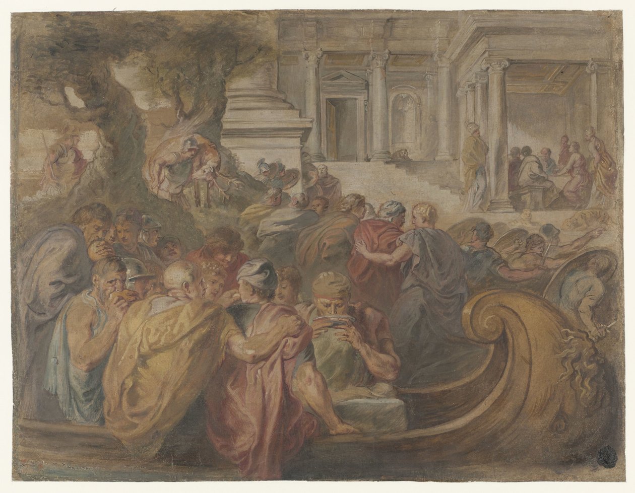 Przybycie Odyseusza i Towarzyszy do Circe autorstwa Peter Paul Rubens (possibly)