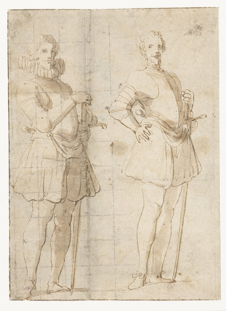 Dwa studia oficera stałego autorstwa Peter Paul Rubens (possibly)