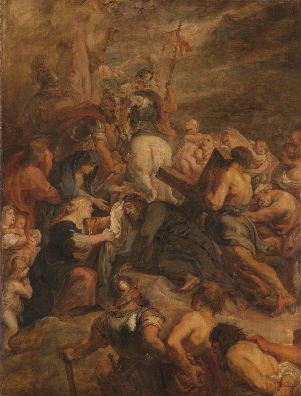 Chrystus w drodze na Kalwarię autorstwa Peter Paul Rubens (workshop of)