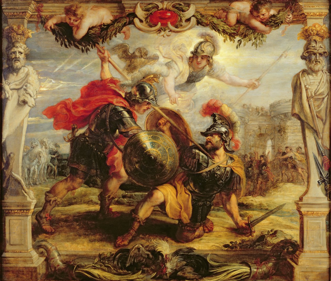 Achilles pokonujący Hectora, 1630-32 autorstwa Peter Paul Rubens