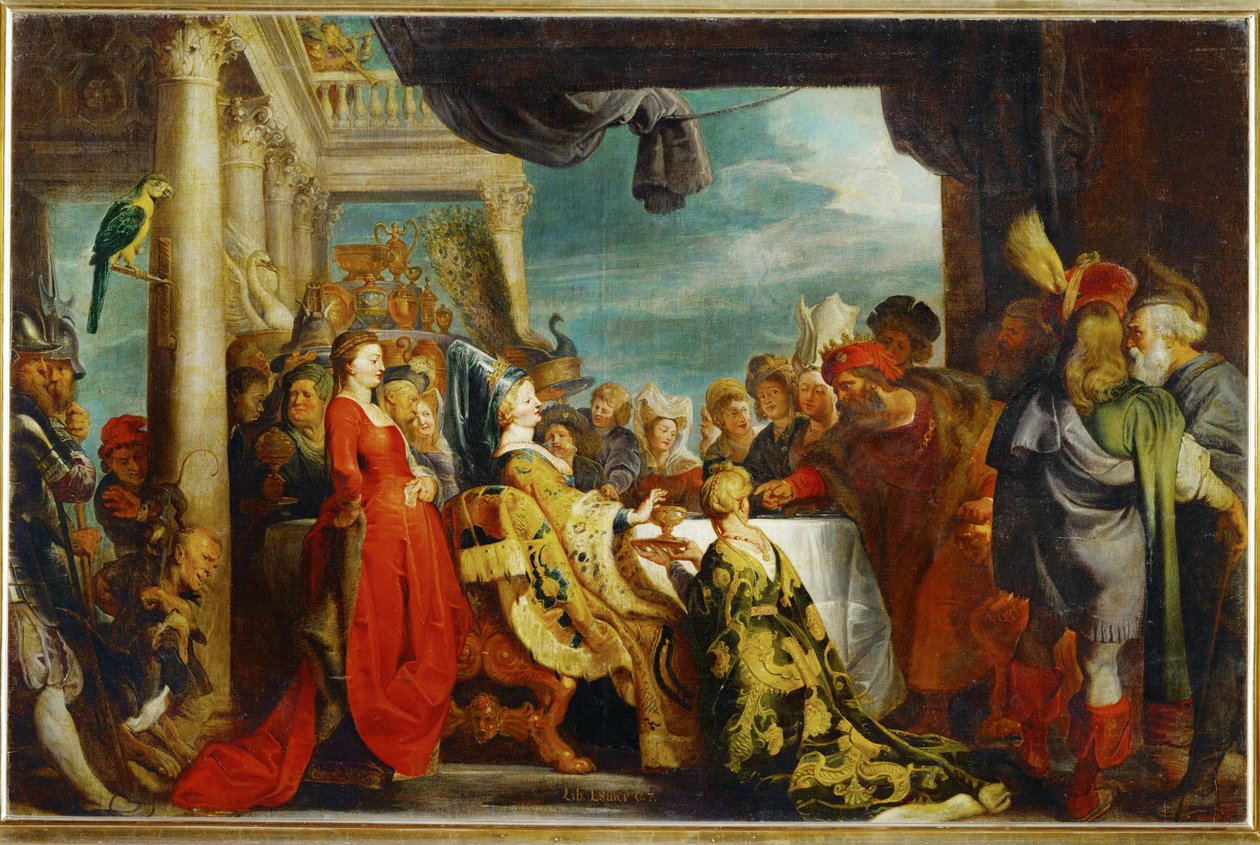 Alboin i Rosamunde (obraz na płótnie) autorstwa Peter Paul Rubens