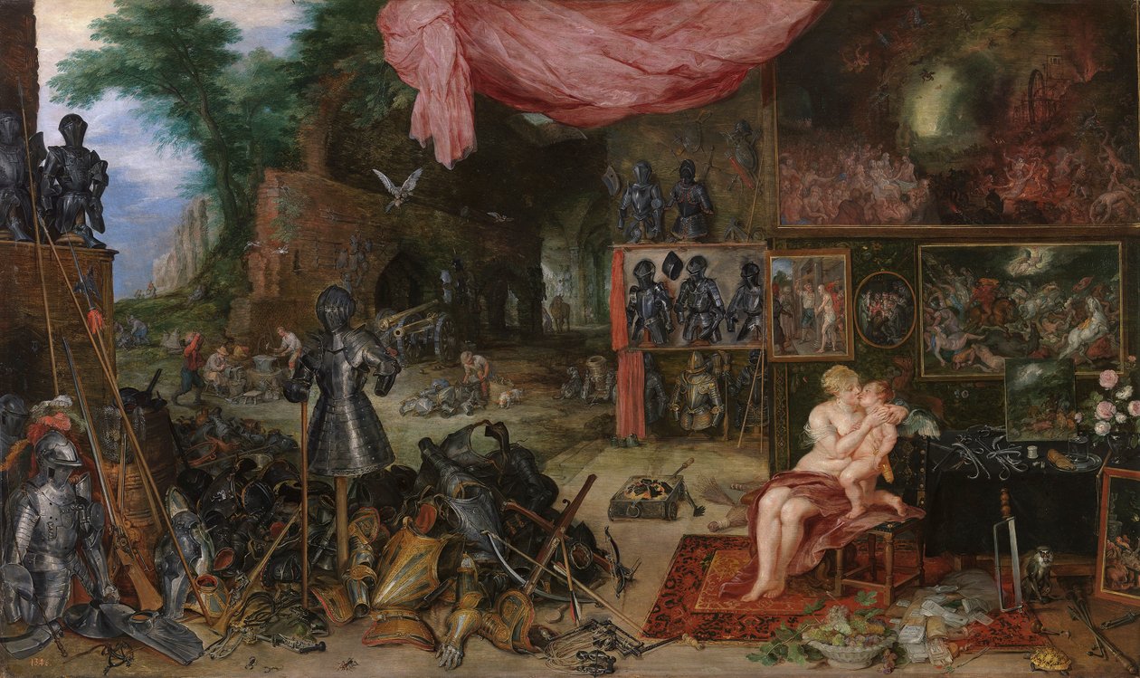 "" Alegoria dotyku "" (Alegoria dotyku) Obraz Pietera Paula Rubensa (1577-1640) wersety 1617-1618 Dim 64x111 cm Museo del Prado, Madryt autorstwa Peter Paul Rubens