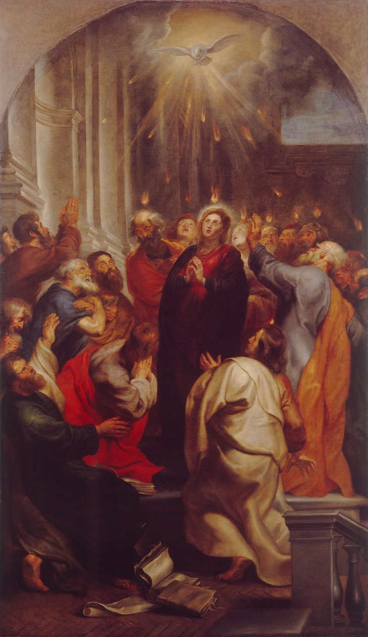 Wylanie Ducha Świętego autorstwa Peter Paul Rubens
