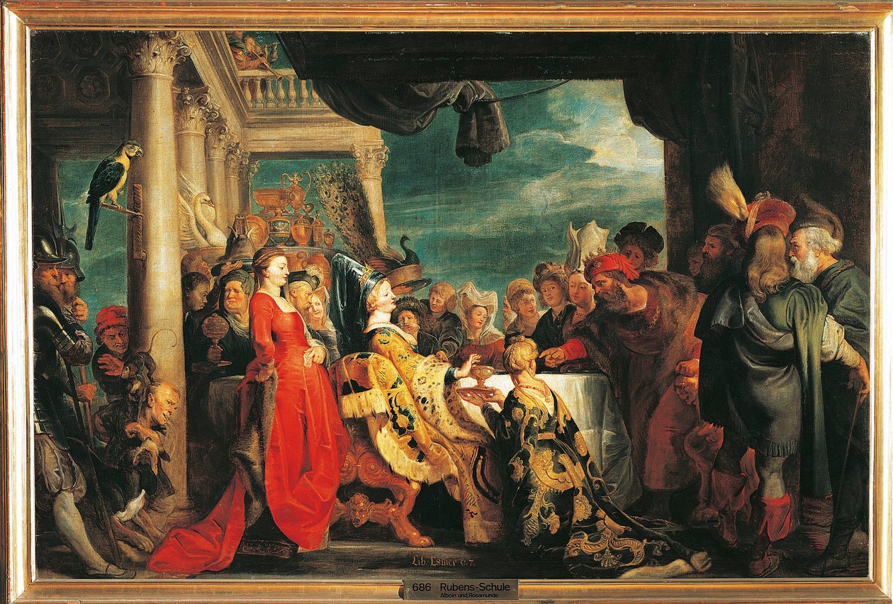 Austria, Wiedeń, Alboin i Rosamunde autorstwa Peter Paul Rubens