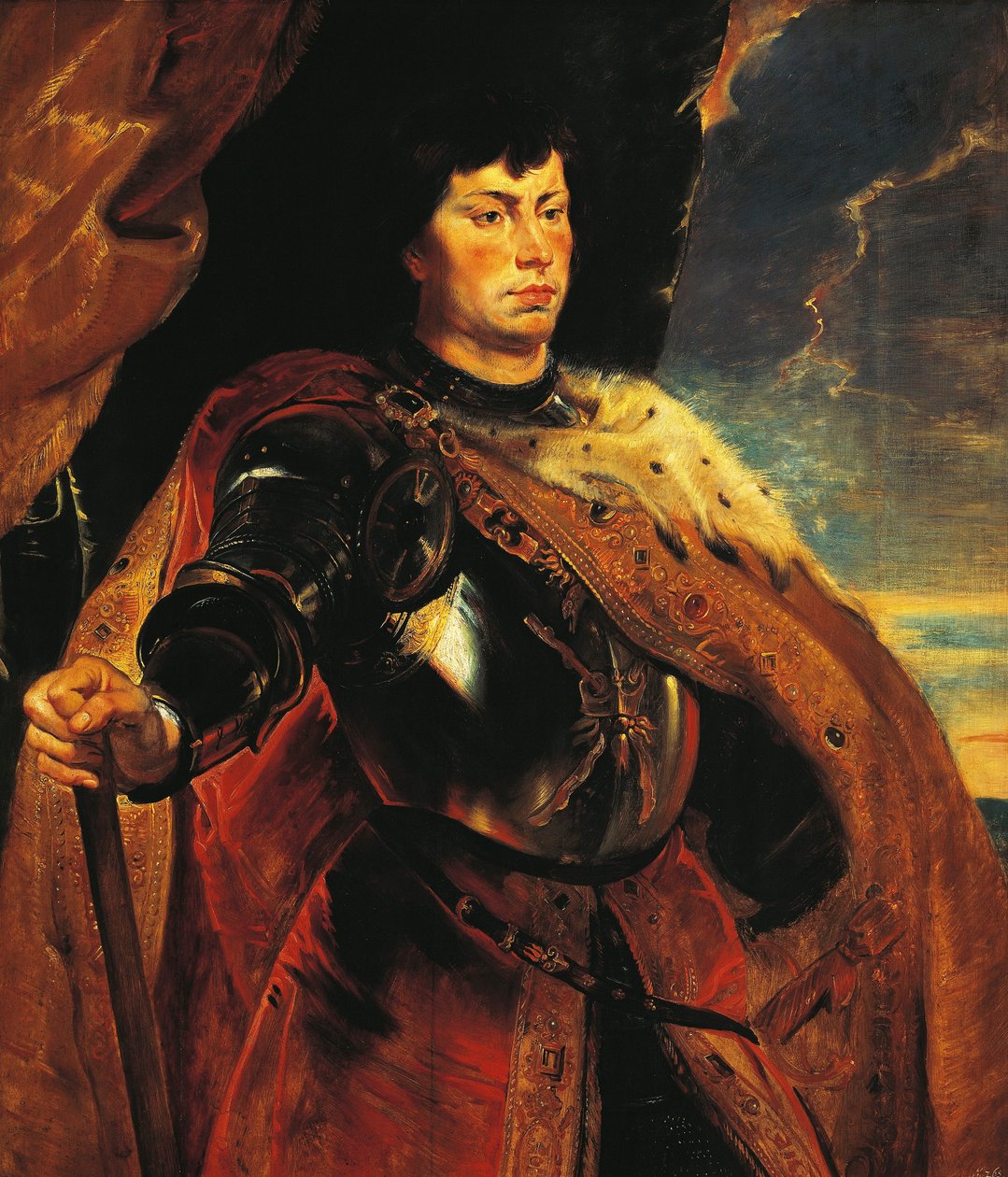 Austria, Wiedeń, Portret Karola Rozsypanego, księcia Burgundii (1433-1477) autorstwa Peter Paul Rubens