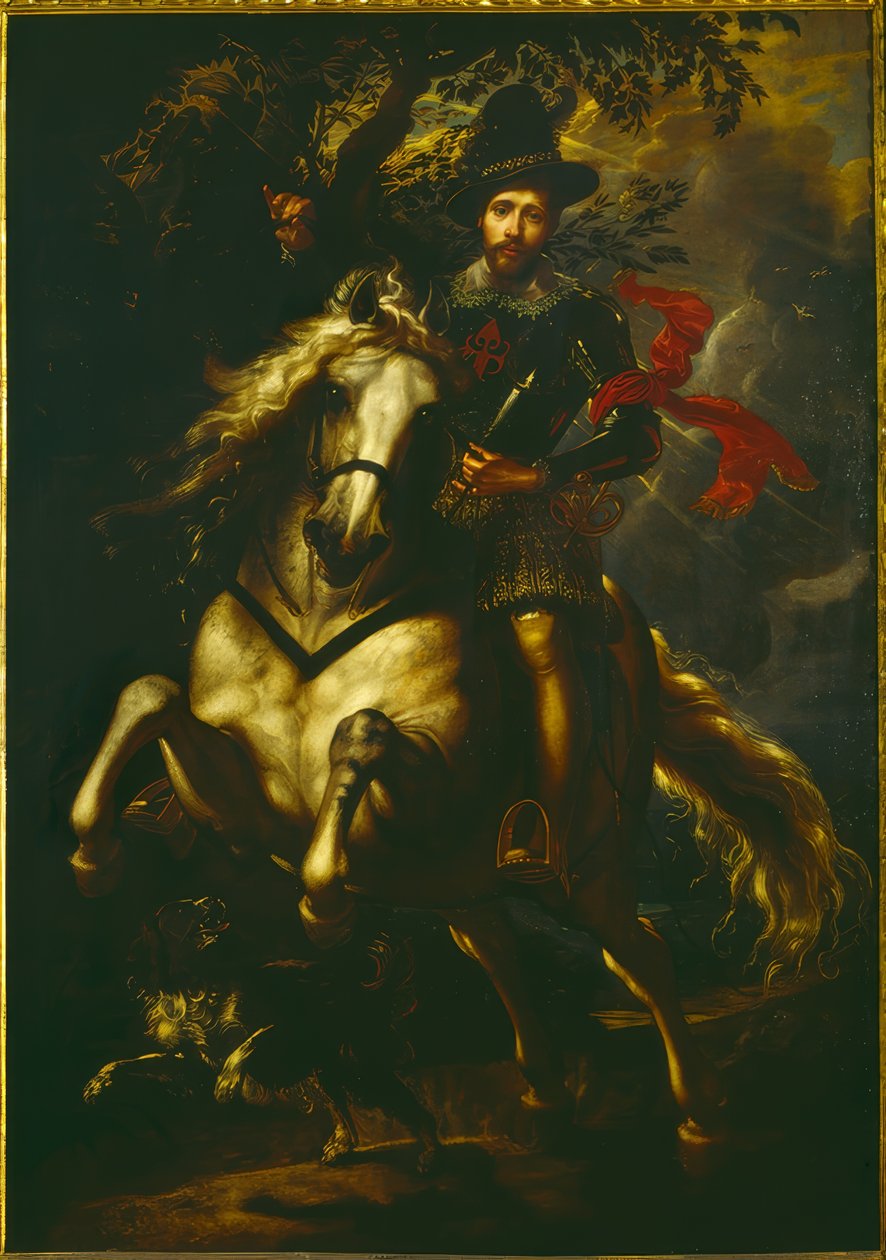 Portret Giovanniego Carlo Dorii na koniu autorstwa Peter Paul Rubens