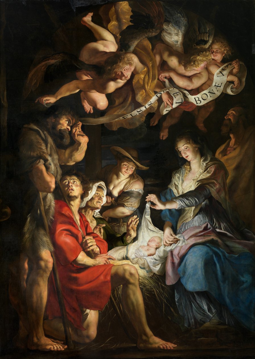Narodziny Chrystusa, Adoracja pasterzy autorstwa Peter Paul Rubens